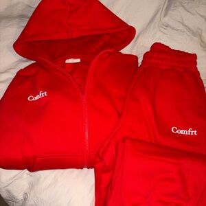 Red Comfrt Hoodie